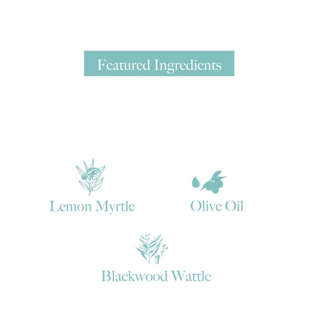 Botany Naturals Hand & Body Wash emon Myrtle, Olive Oil, Blackwood Wattle Featured Ingredients