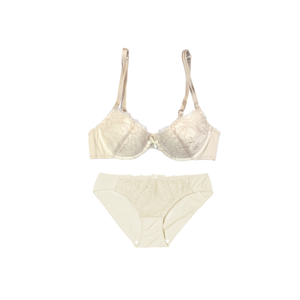 Beth Lace Bra 2023 S/S in Set- Beige