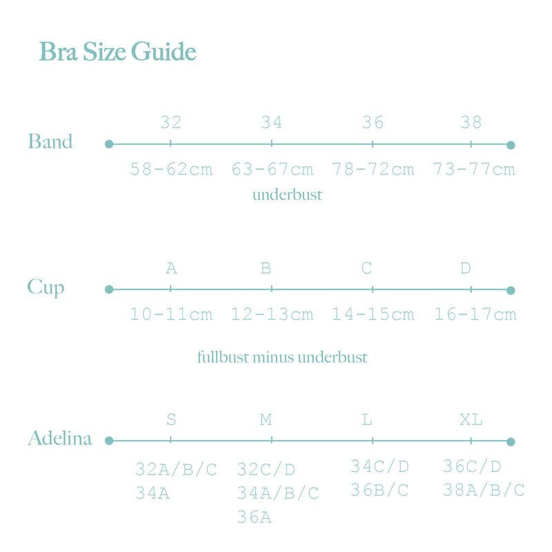 me ME & ME - Adelina Non-Wired Bra 2020 Pink in Set - Size Guide
