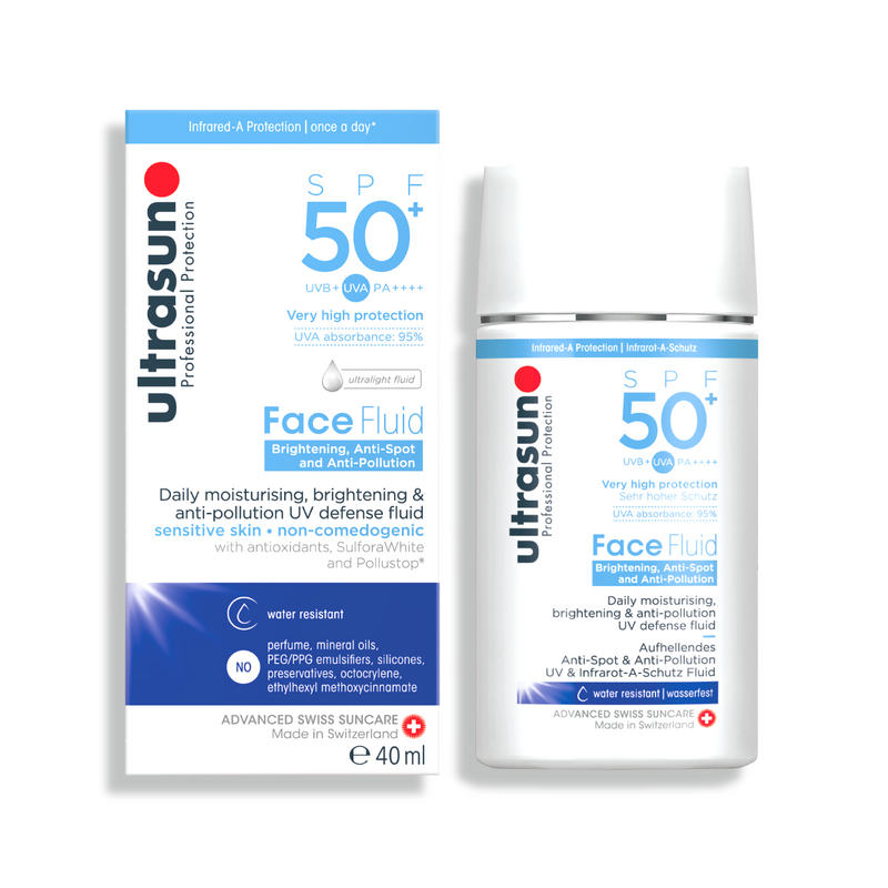 Ultasun Face Fluid Daily moisturising, brightening & anti-pollution UV defense SPF50 PA++++ 